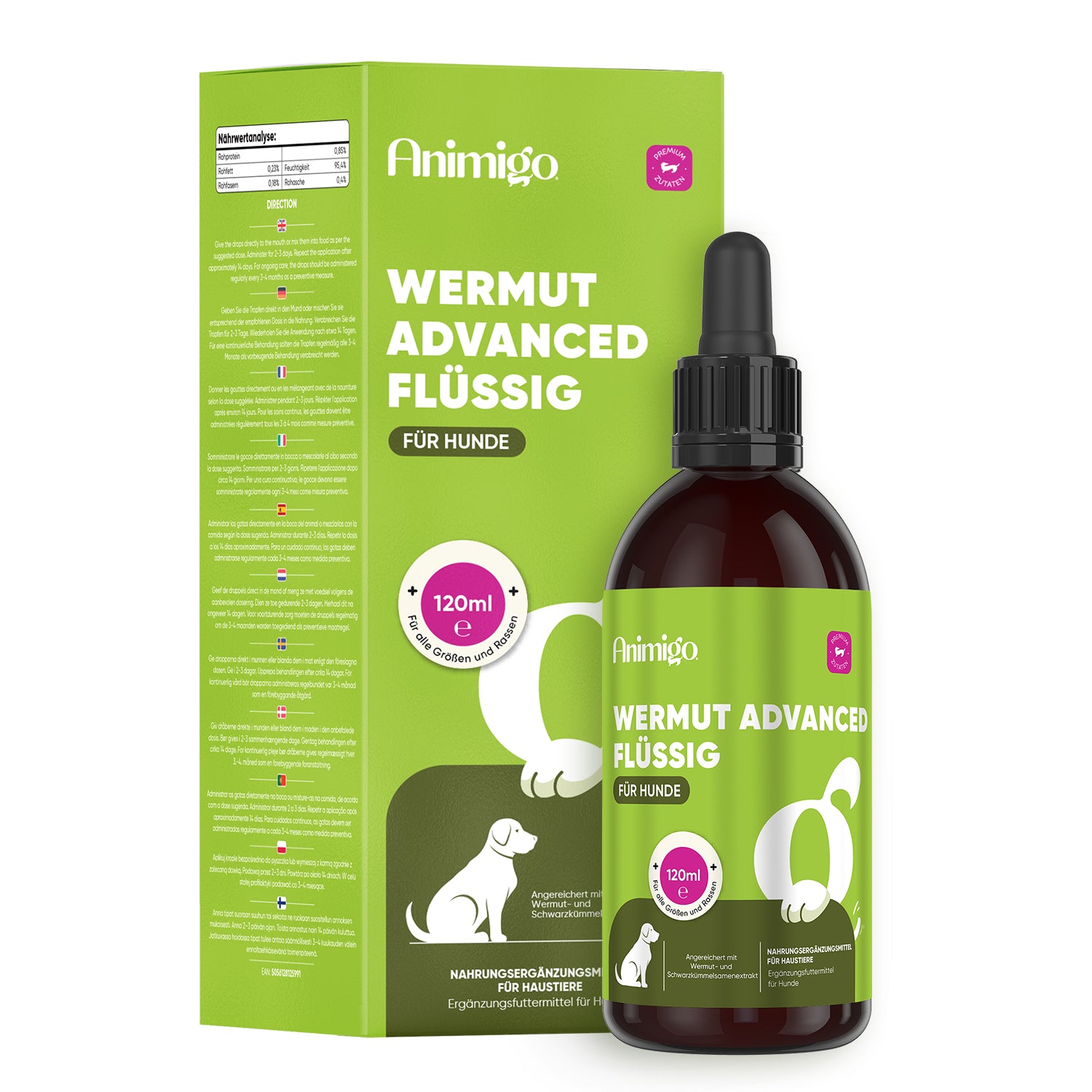 Wermut Advanced Flüssigkeit für Hunde 120 ml
