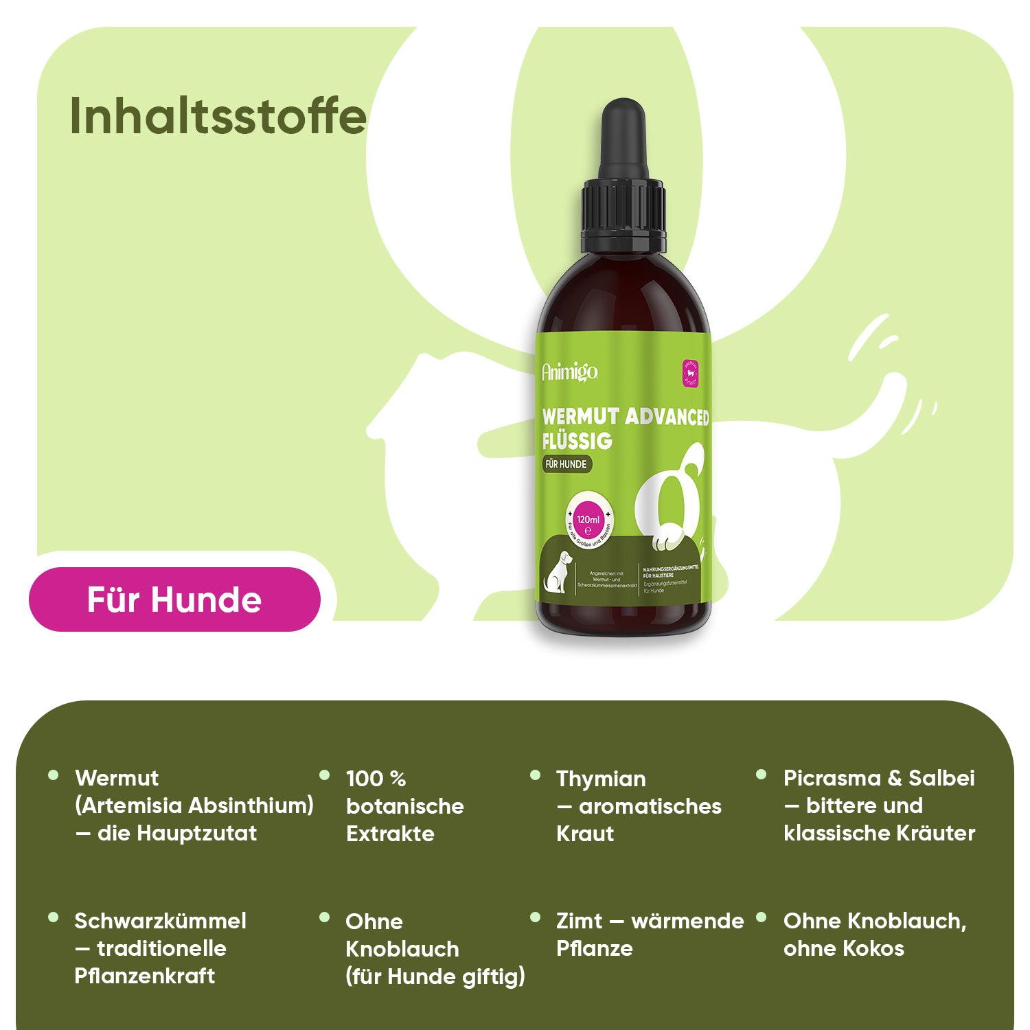 Wermut Advanced Flüssigkeit für Hunde 120 ml