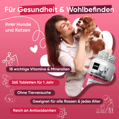 Multivitamine & Mineralstoffe für Hunde und Katzen