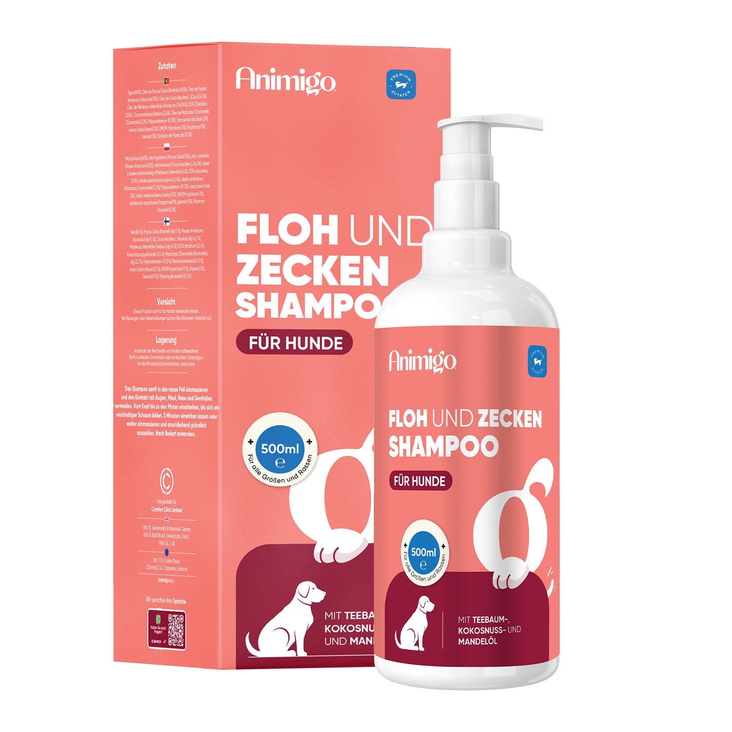 Floh- & Zecken-Shampoo für Hunde 500 ml