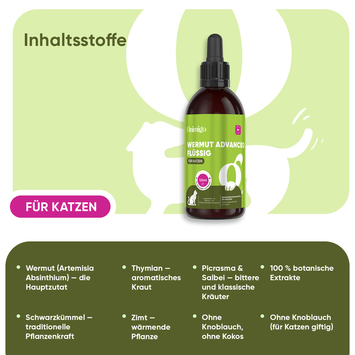 Wermut Advanced Flüssigkeit für Katzen 120 ml