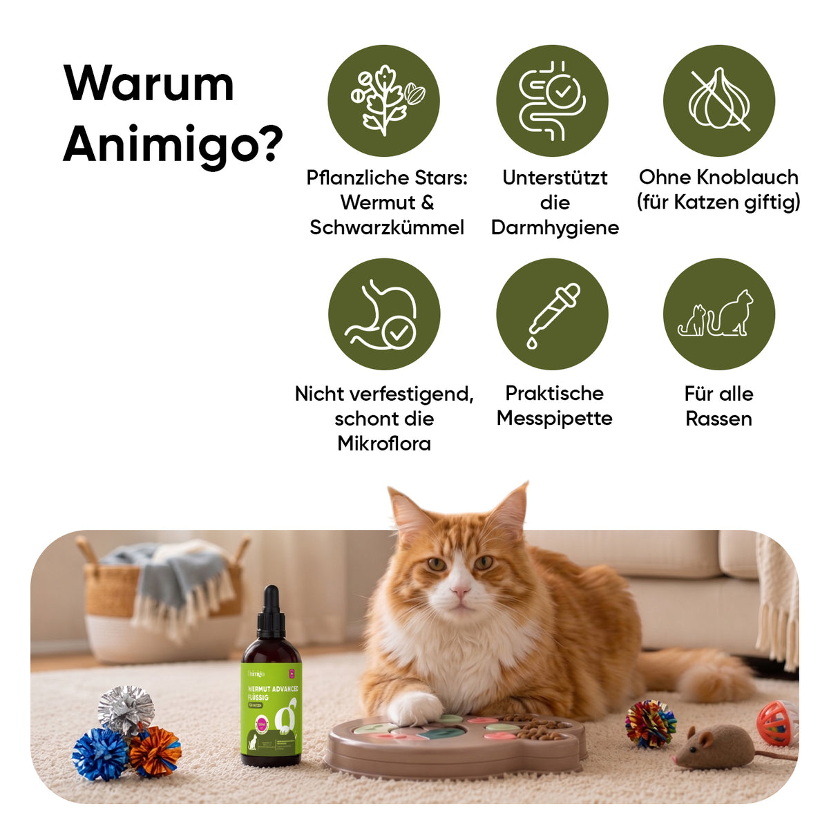 Wermut Advanced Flüssigkeit für Katzen 120 ml