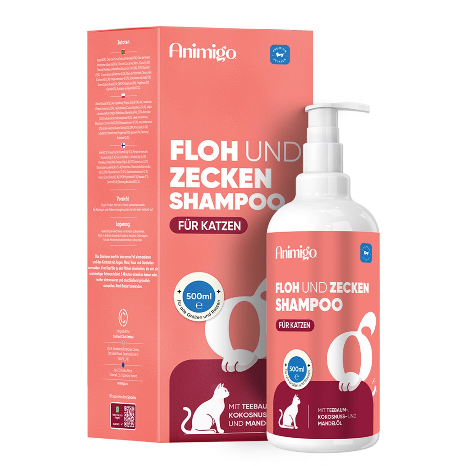 Floh- & Zeckenshampoo für Katzen 500 ml