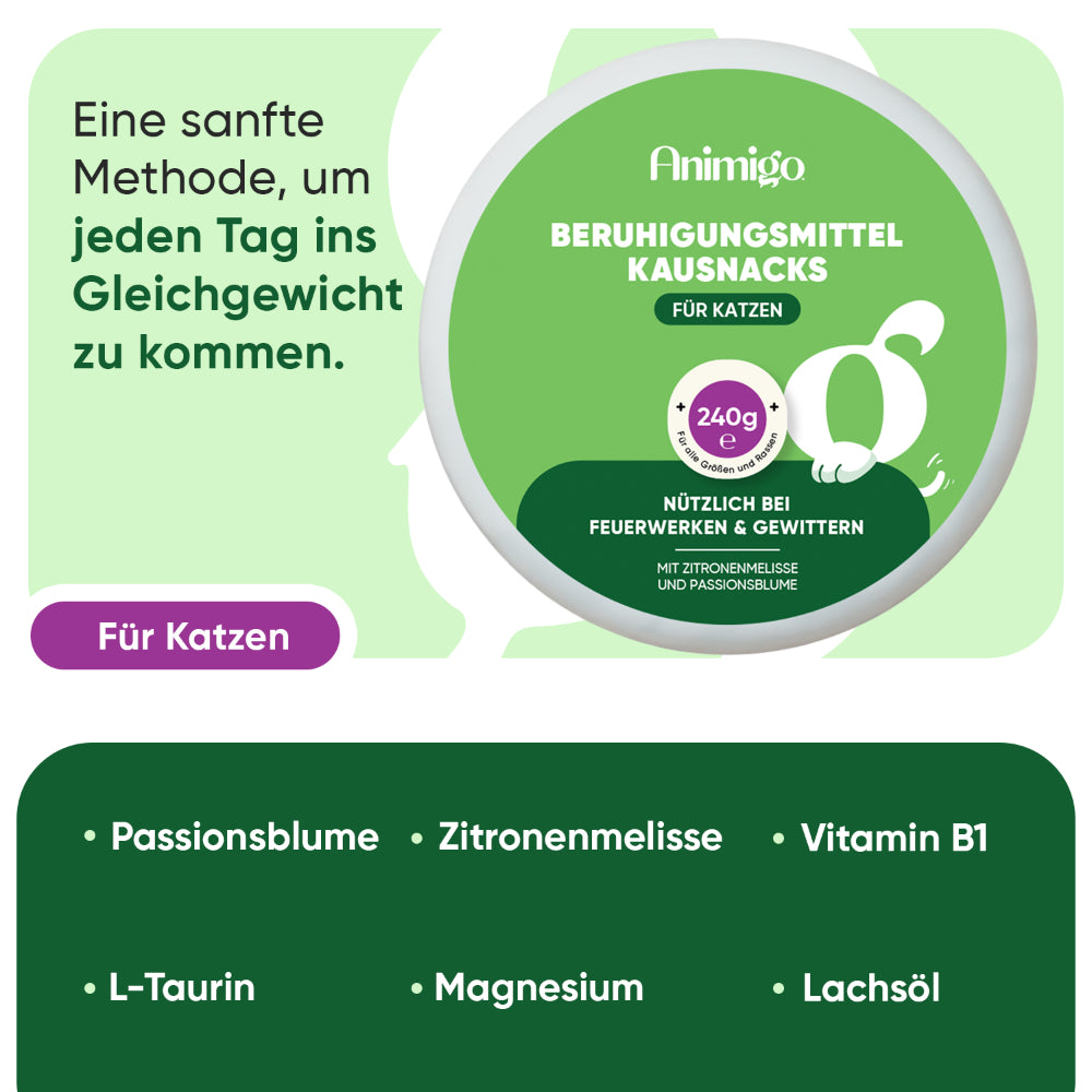 Beruhigende Kauartikel für Katzen