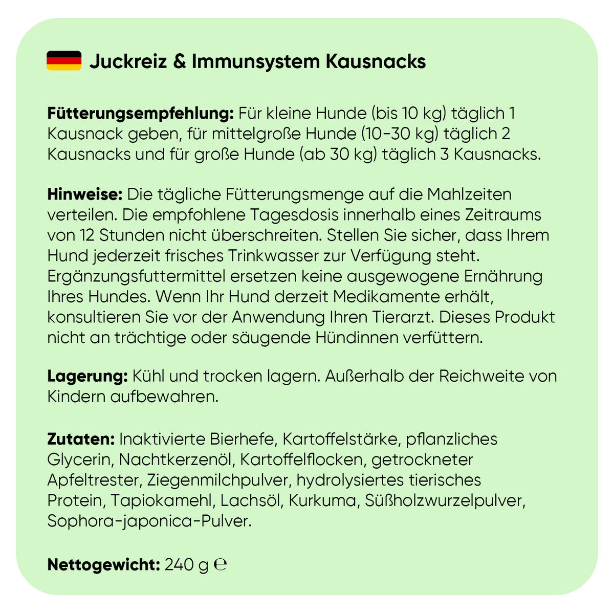 Juckreiz und Immunität für Hunde - 120 weiche Kautabletten